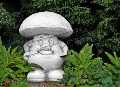 Garden Decoration Mushroom Patio Stone Decor Figure Figures Nature Statue